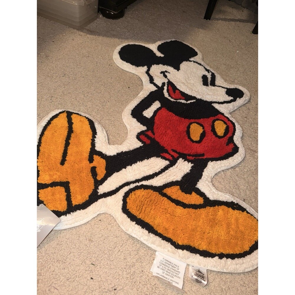 Disney Parks Mickey Mouse Accent Rug NEW